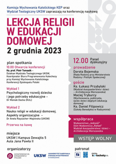 Konferencja „Lekcja Religii w edukacji domowej”
