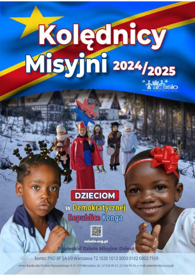 KOLĘDNICY MISYJNI DZIECIOM Z DEMOKRATYCZNEJ REPUBLIKI KONGA 2024/2025