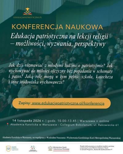 Konferencja „Edukacja patriotyczna na lekcji religii – możliwości, wyzwania, perspektywy”